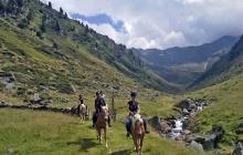Uscita a cavallo alla malga Faltmar a Moso in Val Passiria