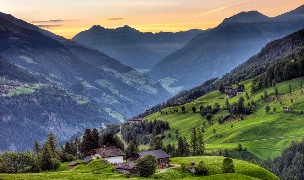 Vista dal maso Egarthof - Moso in Val Passiria - Sudtirolo